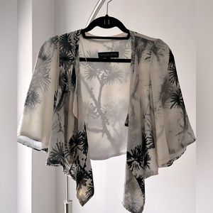 Topshop Petite Cropped Kimono Cardigan